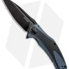 Kershaw Natrix XL Sub-Frame Lock Knife Blue G-10/CF (3.75" Black) 7008CFBLK -Kershaw Kershaw Natrix Sub FL Carbo Blue CF KS7008CFBLK BHQ 92438 jr