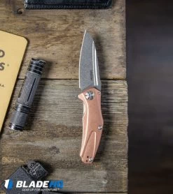 Kershaw Mini Natrix Sub-Frame Lock Knife Copper (2.75" Stonewash) 7006CU -Kershaw Kershaw Natrix Sub Frame Lock Knife Copper Stonewash 7006CU BHQ80567 kp wood pocket dump web