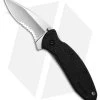 Kershaw Scallion Assisted Opening Knife Black GFN (2.25" Bead Blast Serr) 1620ST -Kershaw Kershaw Scallion Assisted Opening Knife Black GFN 2in Bead Blast Serr BHQ 6782 td