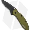 Kershaw Scallion Assisted Opening Knife Olive (2.25" Black) 1620OLBLK -Kershaw Kershaw Scallion Assisted Opening Knife Olive 2in Black BHQ 11769 td