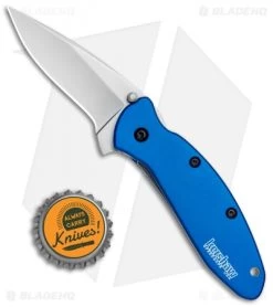 Kershaw Scallion Assisted Opening Knife Navy Blue (2.25" Bead Blast) 1620NB -Kershaw Kershaw Scallion Assisted Opening Navy Blue BB 1620NB BHQ 14803 jr bottlecap