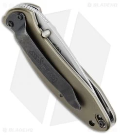 Kershaw Scallion Assisted Opening Knife Olive Green (2.25" Bead Blast) 1620OL -Kershaw Kershaw Scallion Olive Green 1620OL BHQ 14805 jr side 2