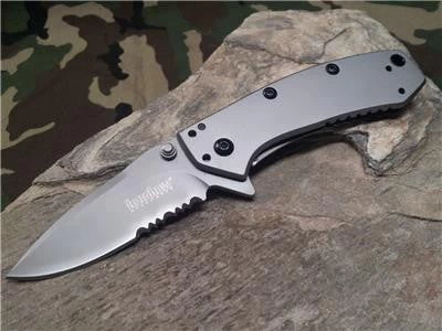 Kershaw Hinderer Folder A/O Knife Flipper Combo Edge - 1555ST 3 Kershaw Hinderer Folder A/O Knife Flipper Combo Edge - 1555ST