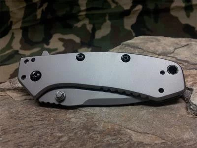 Kershaw Hinderer Folder A/O Knife Flipper Combo Edge - 1555ST 5 Kershaw Hinderer Folder A/O Knife Flipper Combo Edge - 1555ST - Image 3