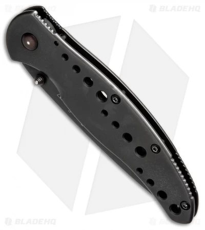 Kershaw Vapor II Frame Lock Knife Black SS (3.5" Black Serr) 4 Kershaw Vapor II Frame Lock Knife Black SS (3.5" Black Serr) - Image 2