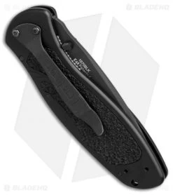 Kershaw Blur Assisted Opening Tactical (3.375" Black) 1670BLK -Kershaw kershaw blur black black 1670BLK BHQ 0140 er side