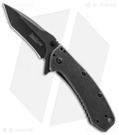 Kershaw Cryo Tanto Assisted Opening Knife (2.75" BlackWash) 1555TBW