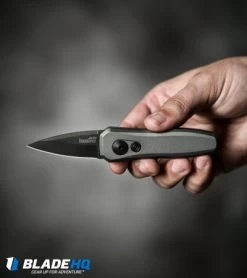 Kershaw Launch 4 CA Legal Automatic Knife Gray (1.9" Black) 7500GRYBLK -Kershaw kershaw launch 4 gray 7500GRYBLK BHQ 74062 dl hand