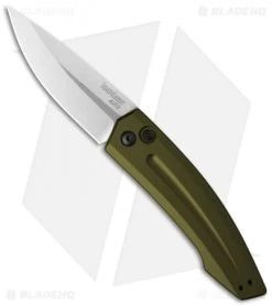 Kershaw Launch 2 Automatic Knife OD Green Aluminum (3.4" Stonewash) 7200SWOL