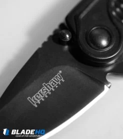Kershaw Spoke Assisted Opening Flipper Knife (2" Black) 1313BLK -Kershaw kershaw spoke 1313blk cm 3